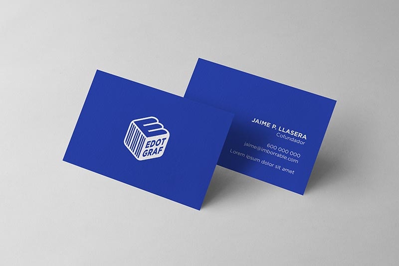 Foto de unas tarjetas de visitas